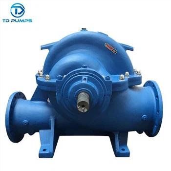 Højt flow industrielt rustfrit stål rent vand Enkelttrins dobbelt sugecentrifugalpumpe